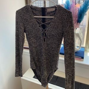 LF lace up bodysuit